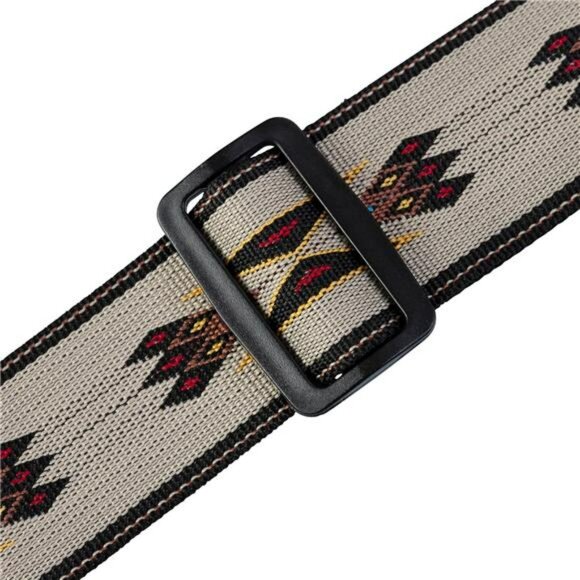 Tan Arrow Guitar Strap Adjustable 2 Inch Polypropylene Leather Ends 54 Inch - Picture 1 of 5